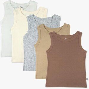 HonestBaby Unisex- Baby Sleeveless Muscle T-Shirts, 100% Organic Cotton